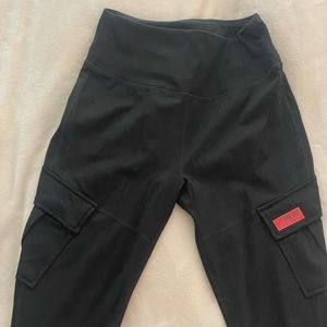 Firm Abs Solo Cargo Leggings, black, M